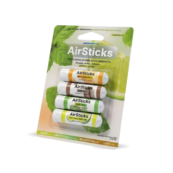 AirSticks® Inhaladores Nasales Pack Sensations (4u)