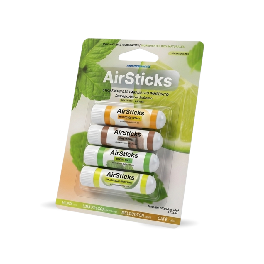 AirSticks® Inhaladores Nasales Pack Sensations (4u)