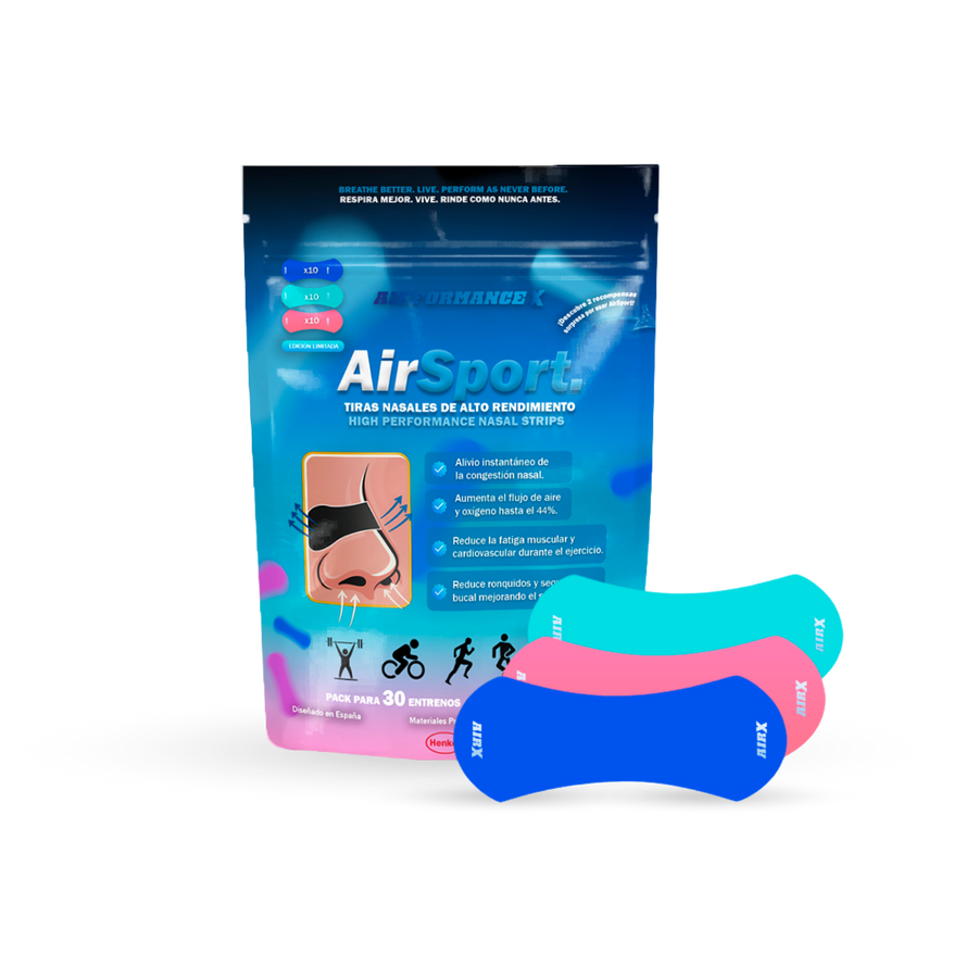 AirSport® Multicolor Tiras Nasales de Alto Rendimiento