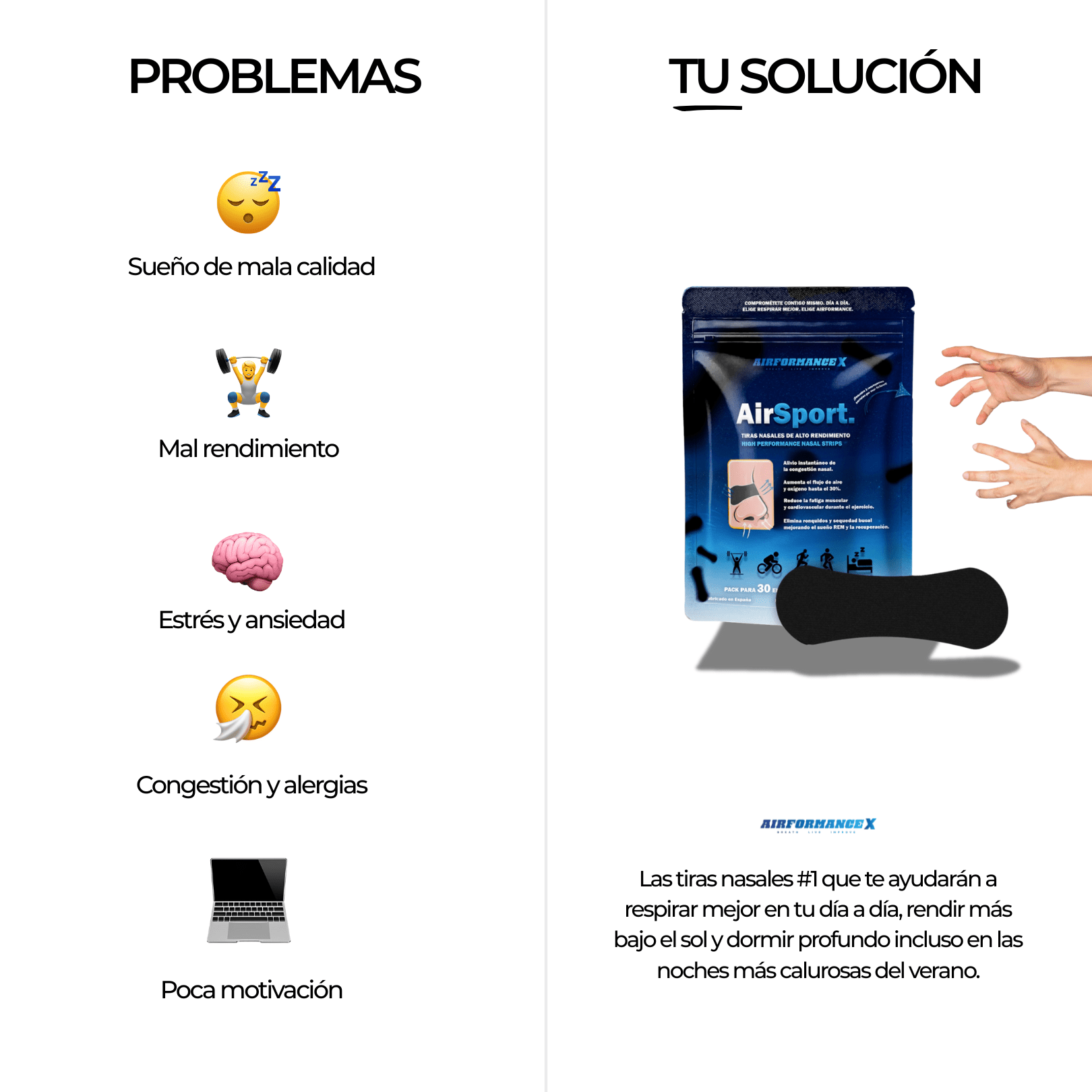 AirSport® Tiras Nasales de Alto Rendimiento | + Regalo Gratis