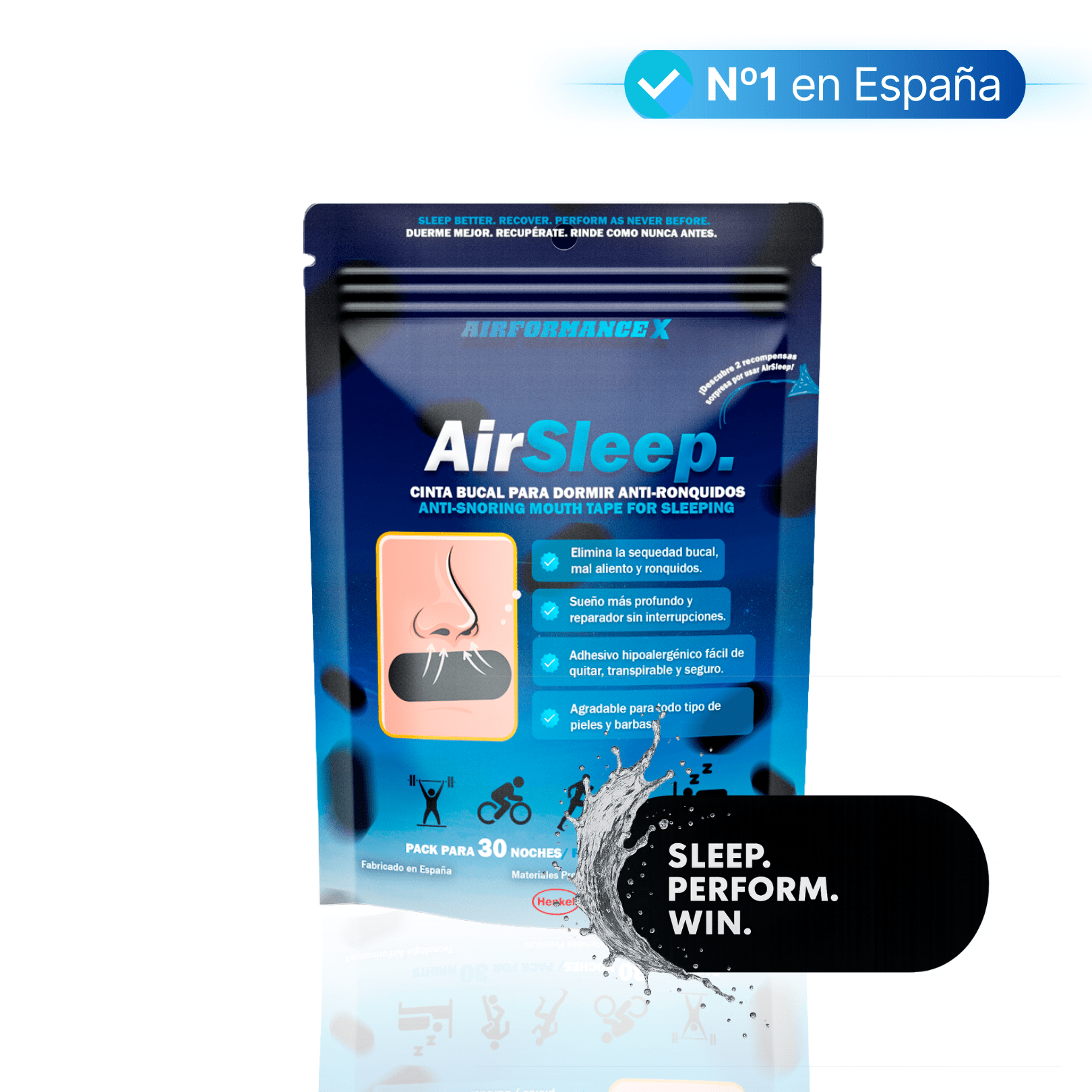 AirSleep® Cinta Bucal Anti-Ronquidos