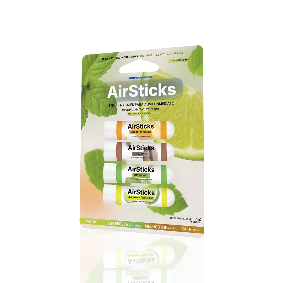 AirSticks® Inhaladores Nasales Pack Sensations (4u)