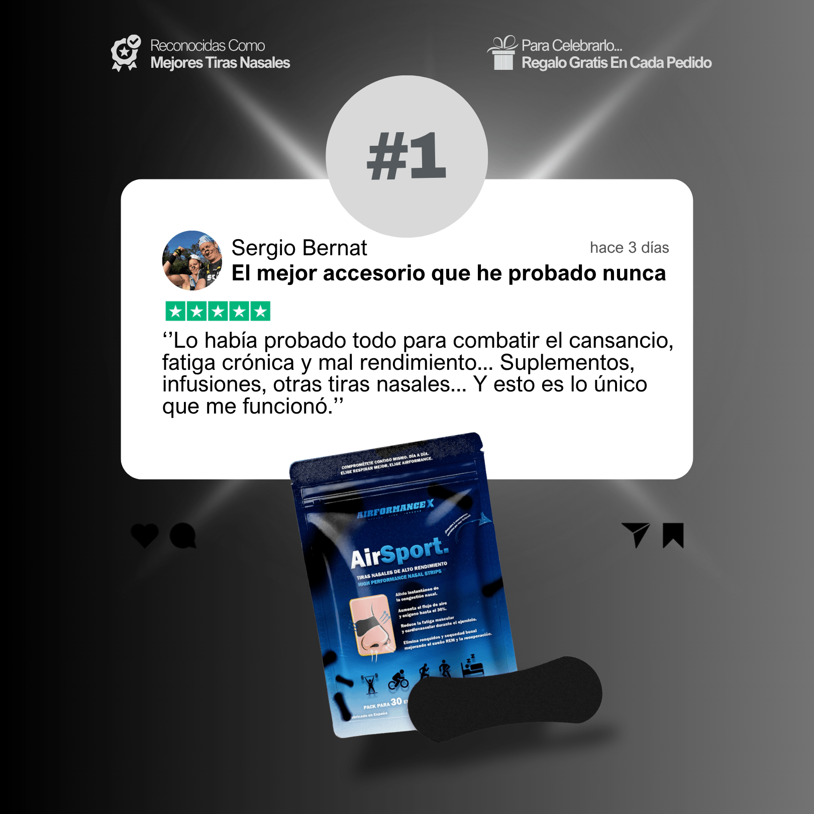 AirSport® Tiras Nasales de Alto Rendimiento | + Regalo Gratis