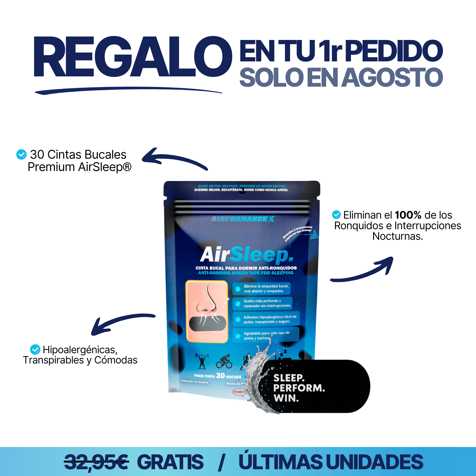 AirSport® Tiras Nasales de Alto Rendimiento | + Regalo Gratis
