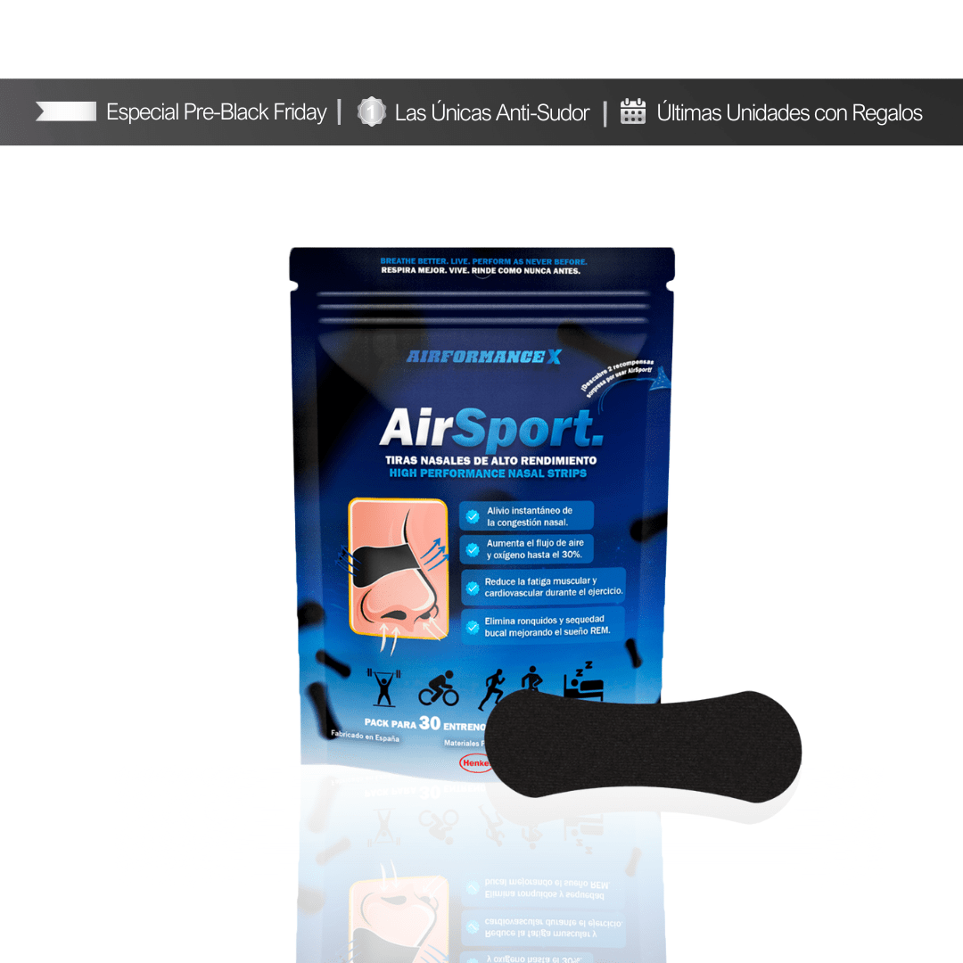 AirSport® Tiras Nasales de Alto Rendimiento | +4 Regalos