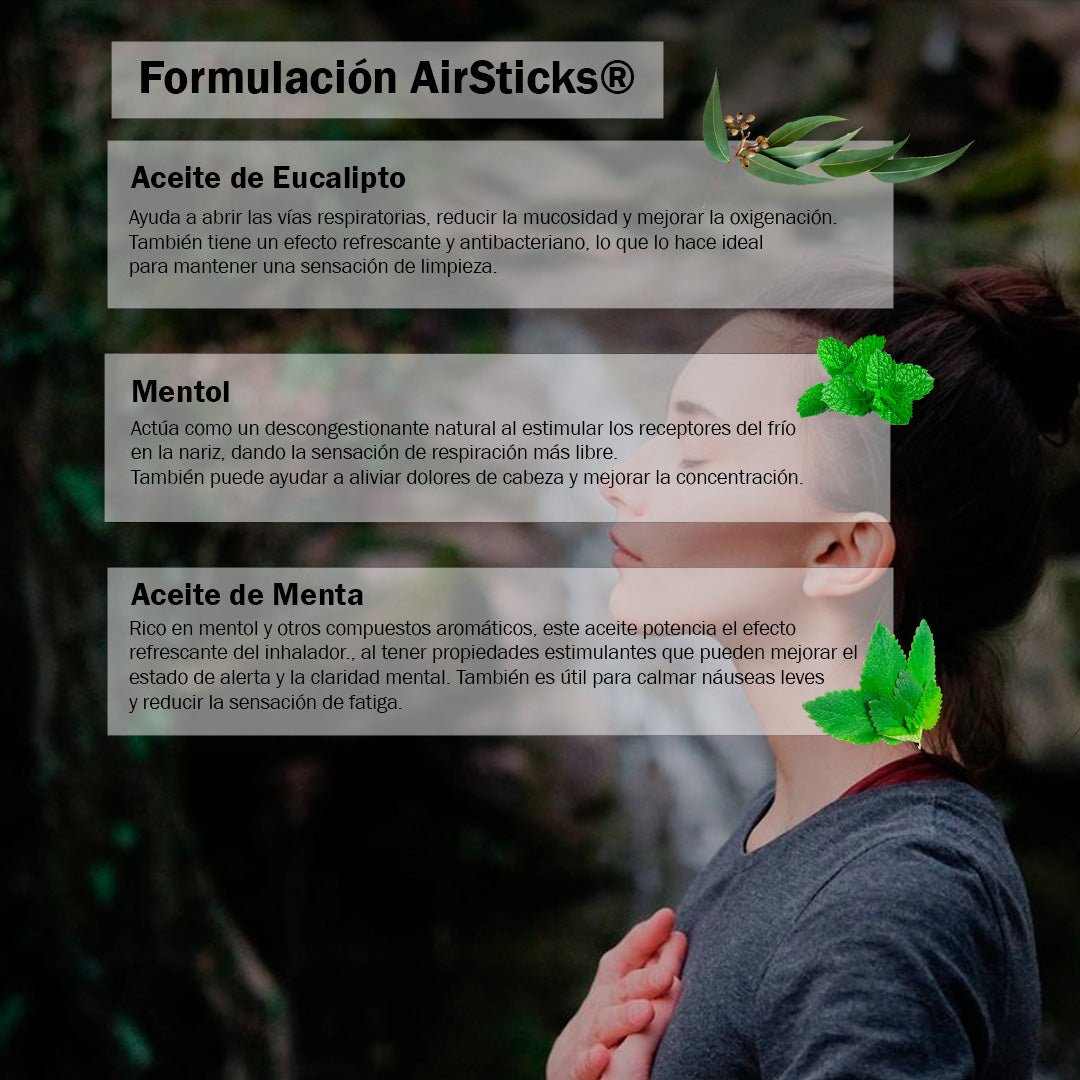 AirSticks® Inhaladores de Menta