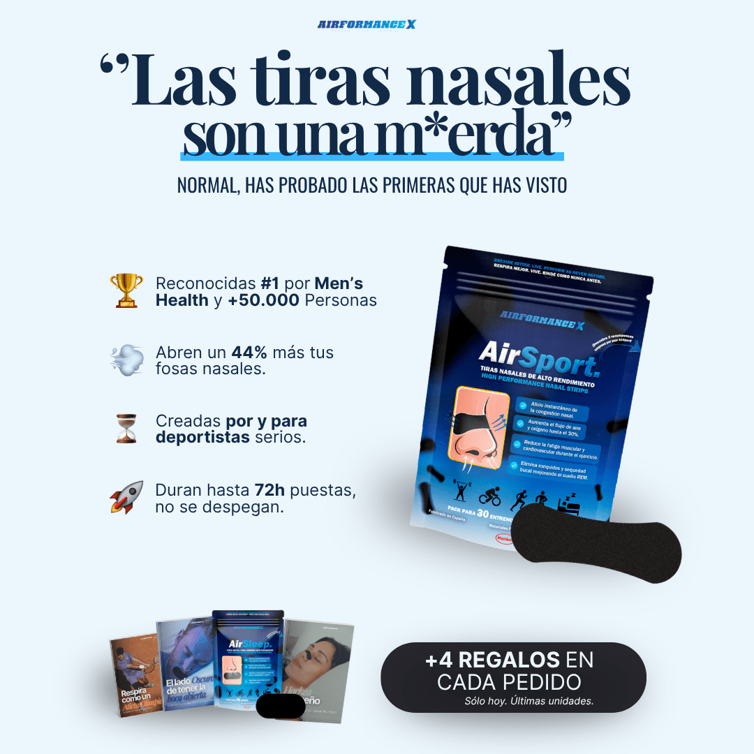AirSport® Tiras Nasales de Alto Rendimiento | +4 Regalos